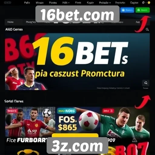 Ofertas promocionais disponíveis em 16bet.com